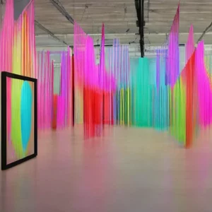 Artistic representation for Colourful new Hauser & Wirth show celebrates bringing art - making to mental health settings. ##