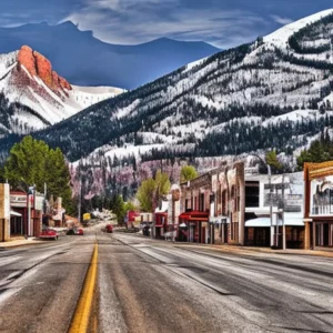 Artistic representation for 10 picturesque ( and less visited ) Colorado mountain towns ##