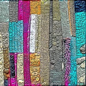 Artistic representation for Fiber art: a journey through texture and color