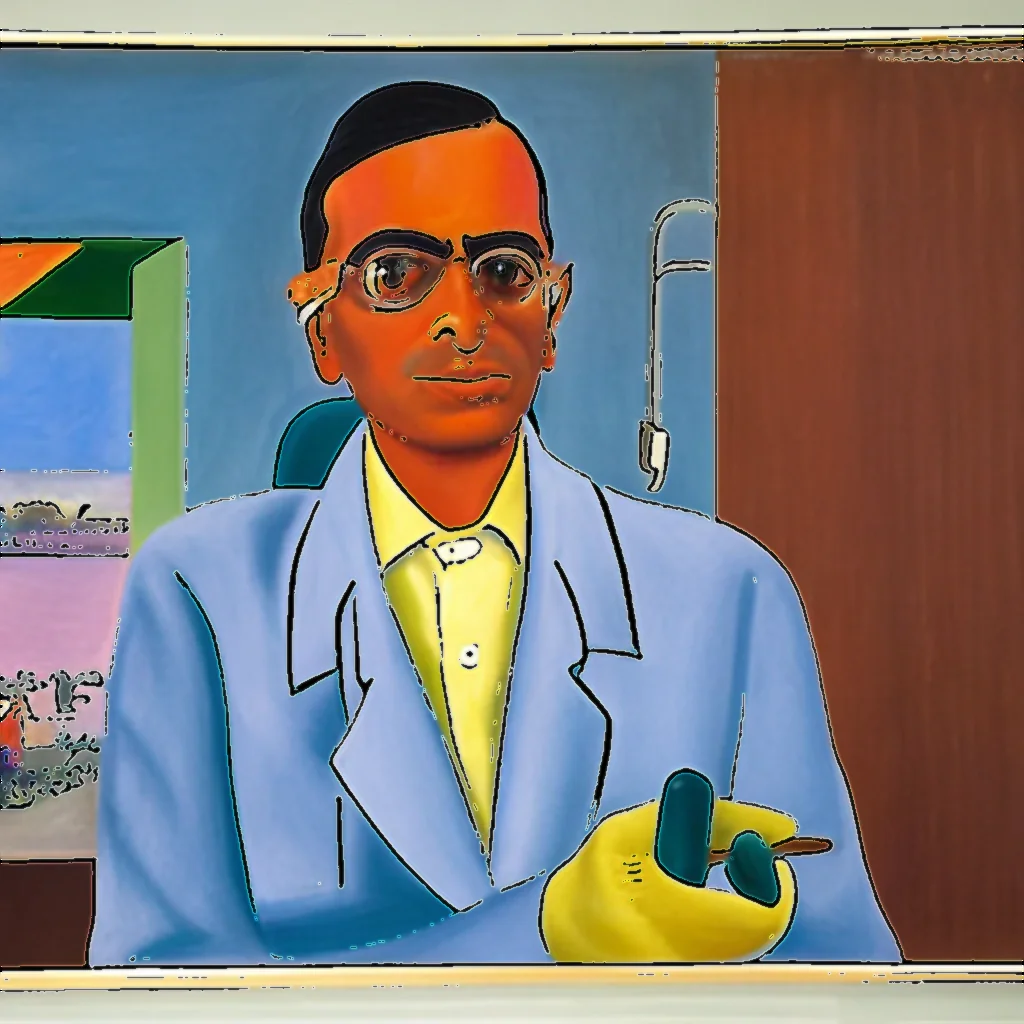 Read more about the article Bhupen Khakhar self – portrait as  Dentist  to make auction debut in united kingdom