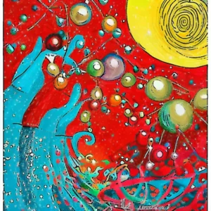 Artistic representation for Spread hope and happiness with UNICEF Christmas cards by Manuel Baldemor