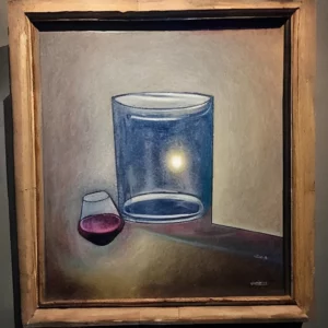 Artistic representation for New Wine , Old Salt featured at Main Stope Gallery for final Artwalk ##