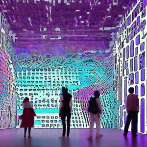 "explore dataland: the pioneering museum of ai-driven artistry" title 3 Artistic representation for "explore dataland: the pioneering museum of ai-driven artistry" title