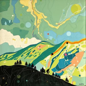 Artistic representation for Discover innerleithen: unveiling the masterpieces of local artists through unique maps