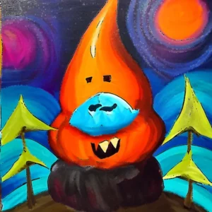 Artistic representation for Adult Paint & Sip : Pumpkin Gnome at the BAC
