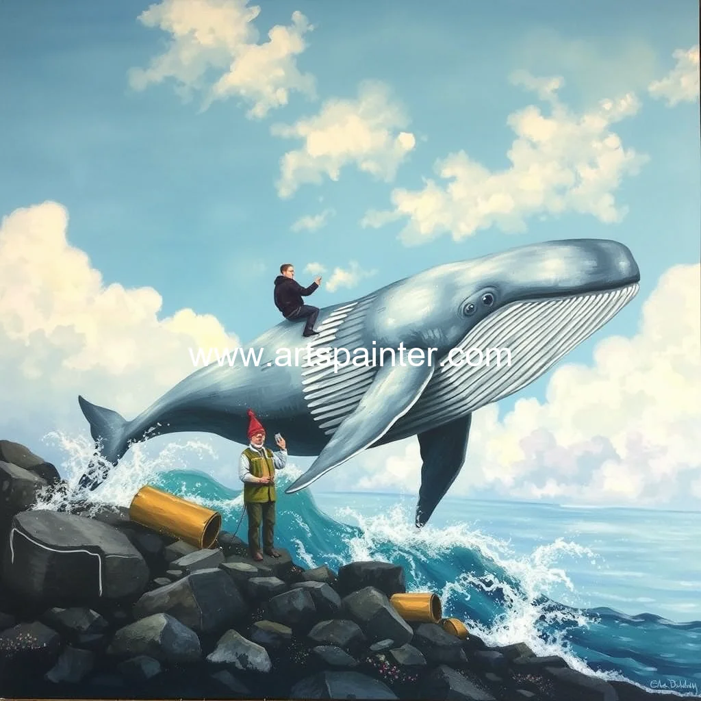 It just crazy: the retired cornish builder’s whale painting phenomenon