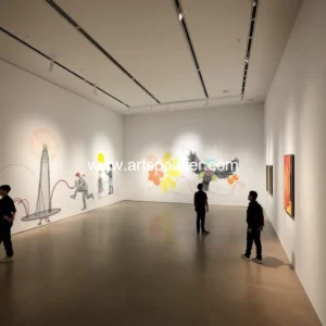 Artistic representation for Ten years of innovation: nyuad art gallery's milestone exhibit