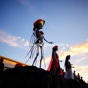 Artistic representation for Longmont's longest running day of the dead: a colorful journey of tradition and community spirit