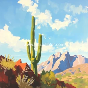 Artistic representation for Tucson Jewish Community Center Presents the Exhibition Au Naturel by the Sonoran Plein Air Painters