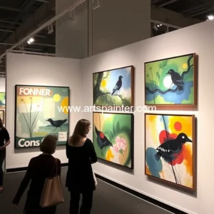 Artistic representation for Vietnamese paintings displayed at London art fair