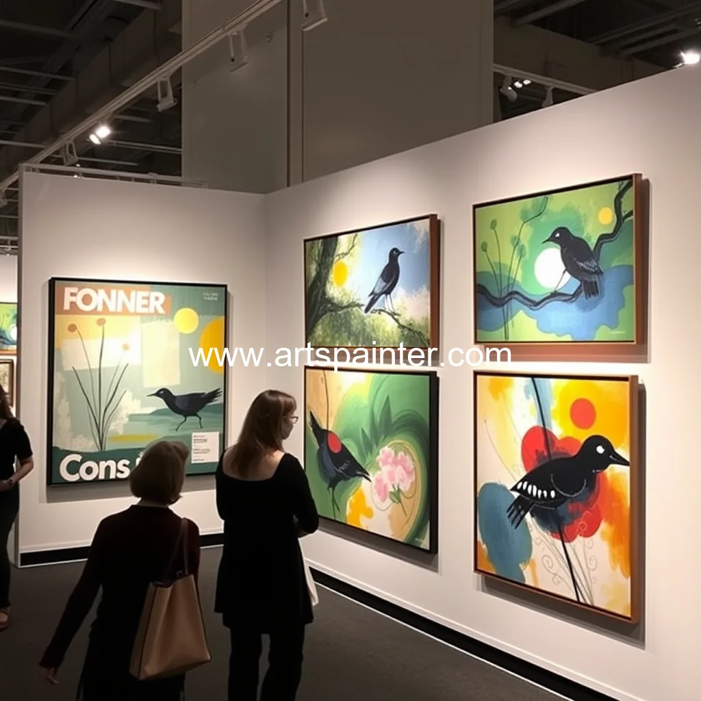 Vietnamese paintings displayed at London art fair