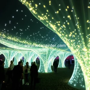 Artistic representation for Squidsoup unveils 'lost in light': a shoreditch spectacle