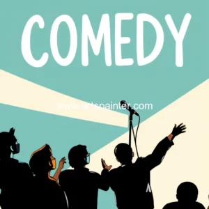 Comedy unites: exploring stand-up's community 2 Artistic representation for Comedy unites: exploring stand-up's community