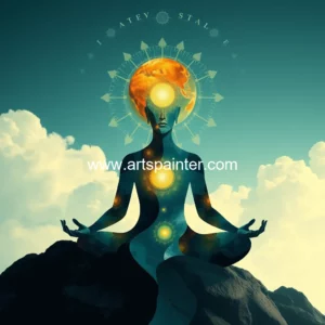 Artistic representation for Mastering mindfulness: unleashing the power within it professionals