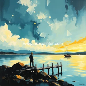 Artistic representation for Thompson captivates with waterfront ang