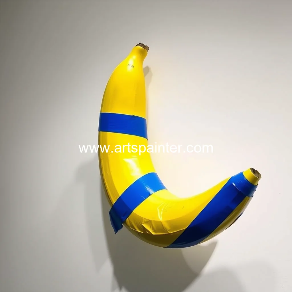 Maurizio Cattelan duct  taped banana artwork estimated to fetch up to US1  5m at New York auction  Maurizio Cattelan