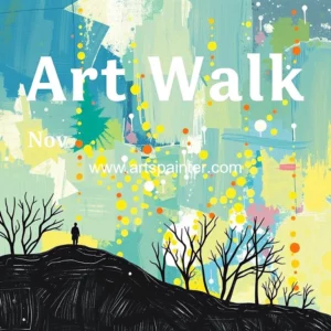 Artistic representation for Kingfield's nov 13th artistic celebration: friday artwalk returns!