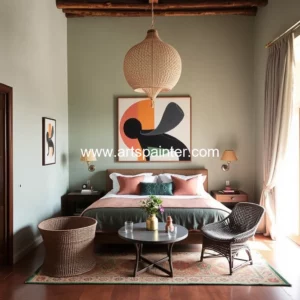 Artistic representation for Izza Marrakech review : A riad where art meets bohemian luxe