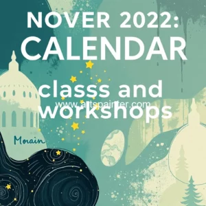 Classes and workshops calendar published Nov 20 2024 3 Artistic representation for Classes and workshops calendar published Nov 20 2024
