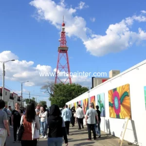 Artistic representation for Uptown Art Stroll supports San Antonio artists draws hundreds to Olmos Park neighborhood