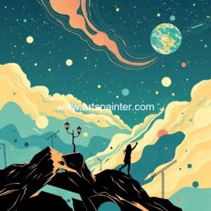 Artistic representation for 10 Best AI Art Prompts and Templates for Unleashing Creativity in 2024