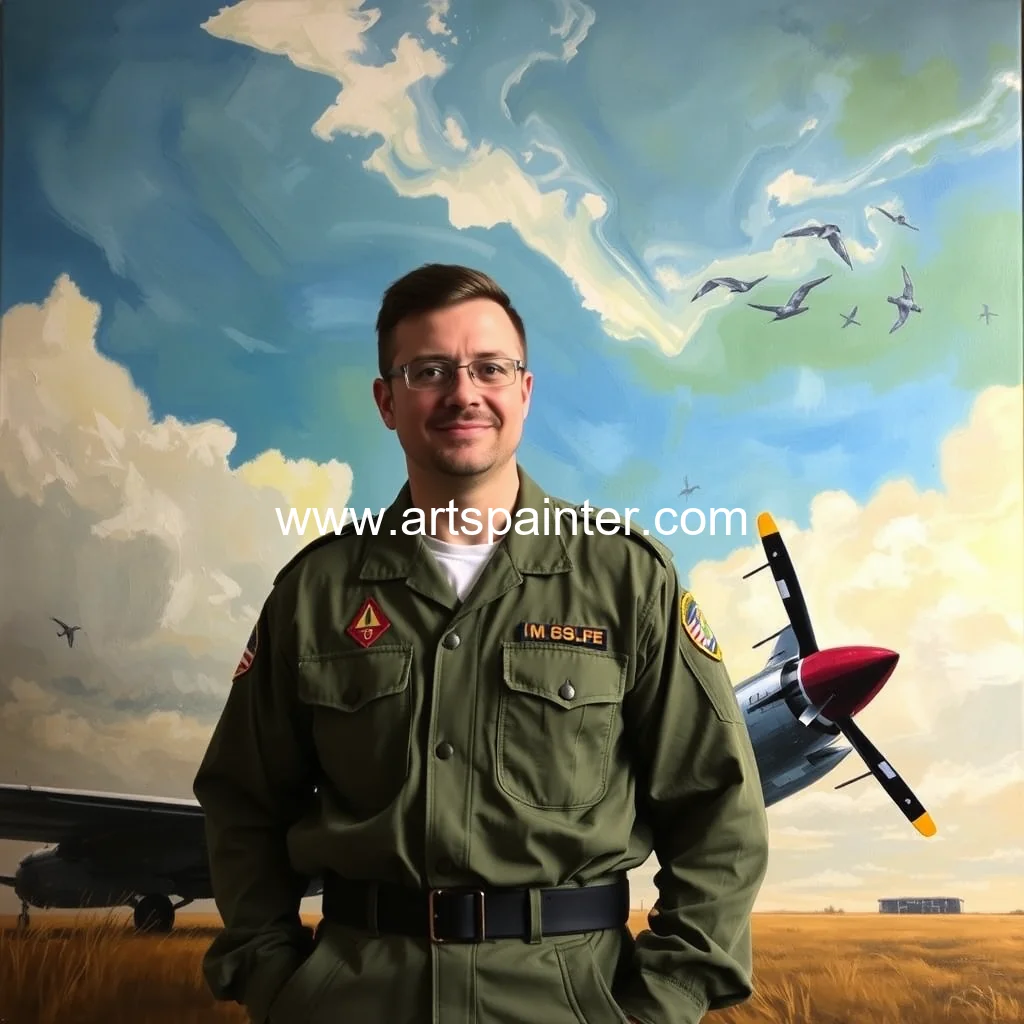 Read more about the article Grand Forks airman finds perfect setting to pursue his love of art