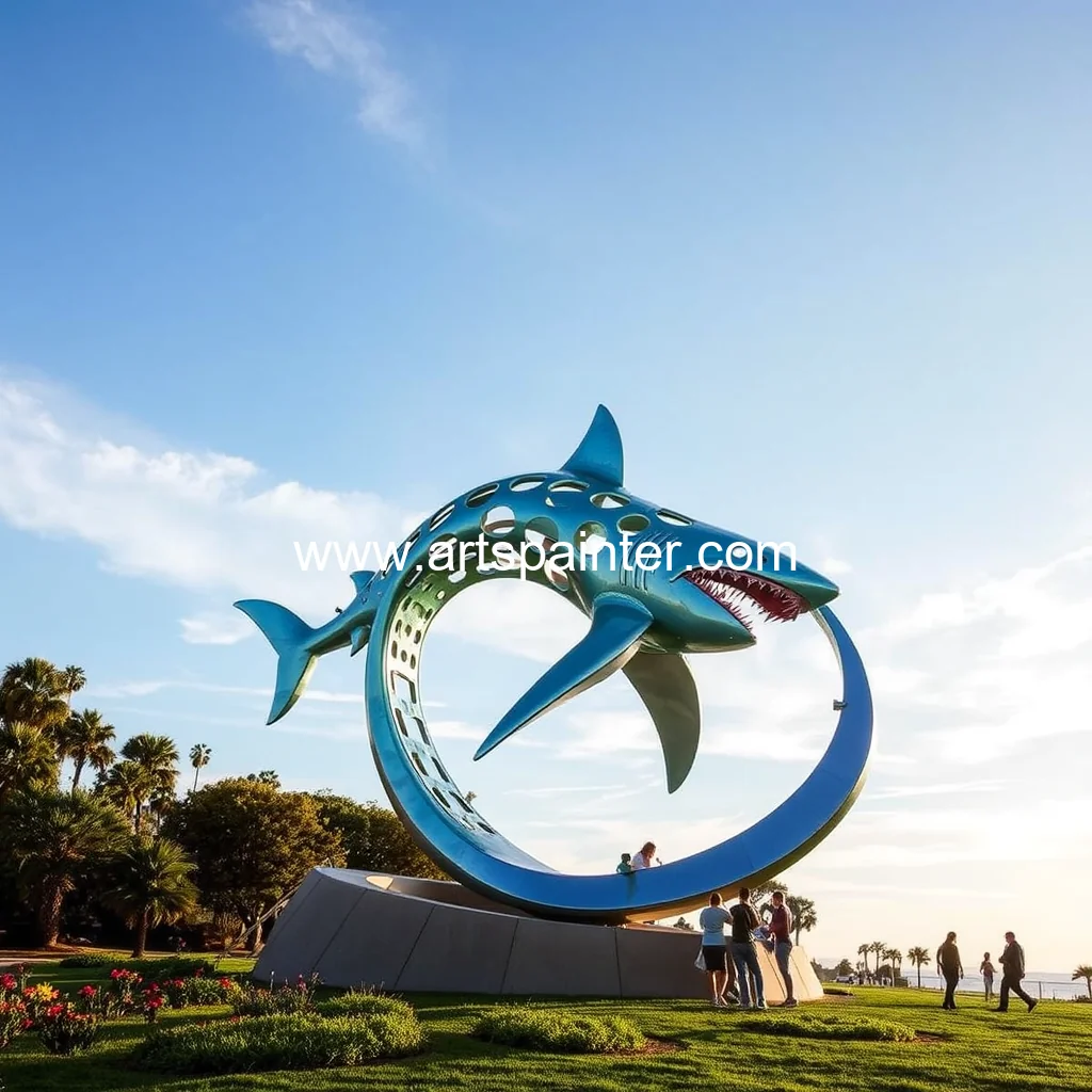 Spinning shark among three sculpture options proposed for Encinitas parks