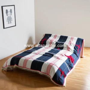 Artistic representation for KAWS and House of Voltaire Team Up for a Cozy Masterpiece : The FRACTURE Blanket