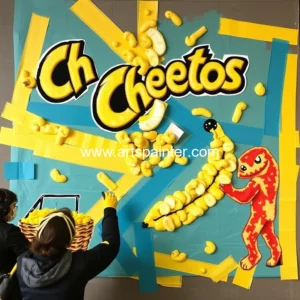 Cheetos vs. banana auction: the wall-taped puff art battle! 4 Artistic representation for Cheetos vs. banana auction: the wall-taped puff art battle!