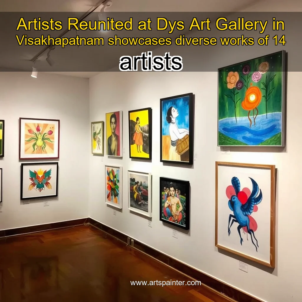 Read more about the article Artists Reunited at Dys Art Gallery in Visakhapatnam showcases diverse works of 14 artists