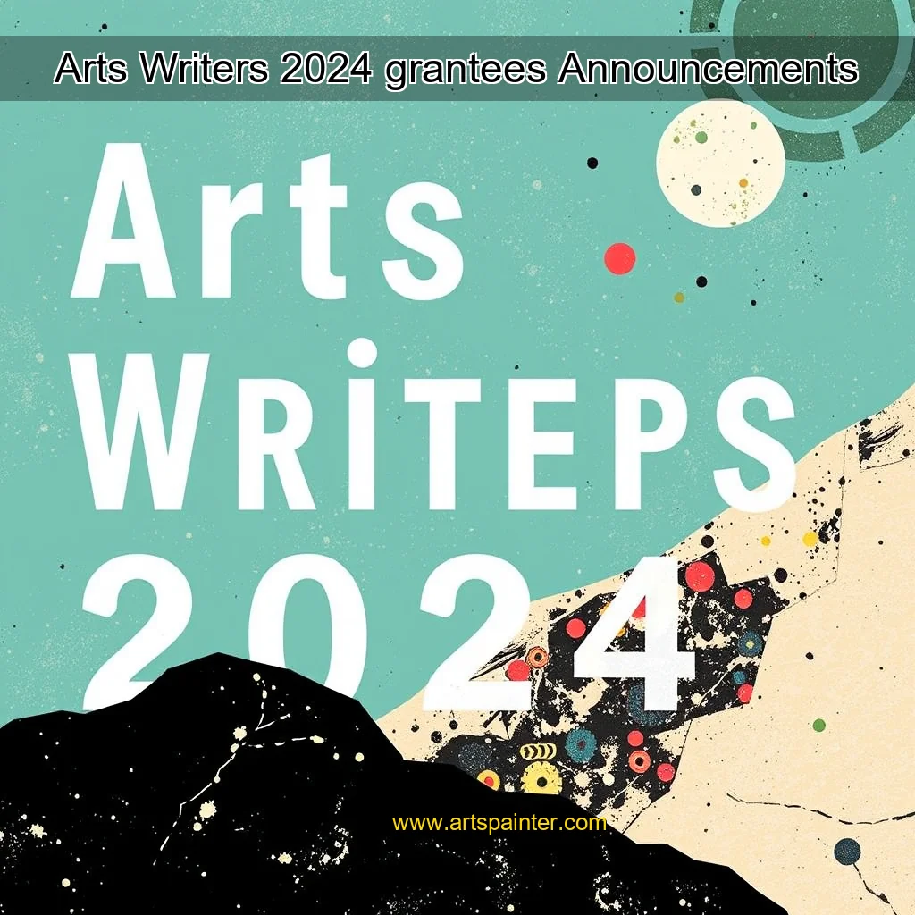 Read more about the article Arts Writers 2024 grantees  Announcements