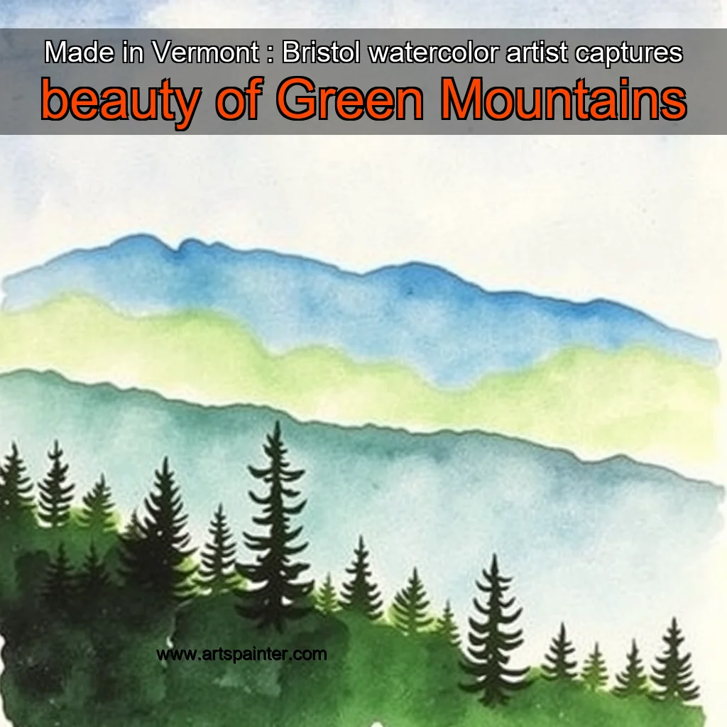 Read more about the article Made in Vermont : Bristol watercolor artist captures beauty of Green Mountains