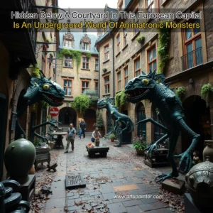 Artistic representation for Hidden Below A Courtyard In This European Capital Is An Underground World Of Animatronic Monsters