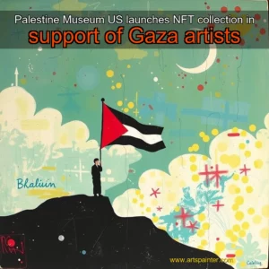 Artistic representation for Palestine Museum US launches NFT collection in support of Gaza artists