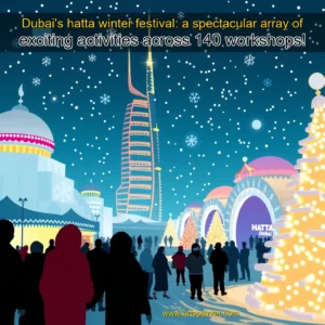 Artistic representation for Dubai's hatta winter festival: a spectacular array of exciting activities across 140 workshops!