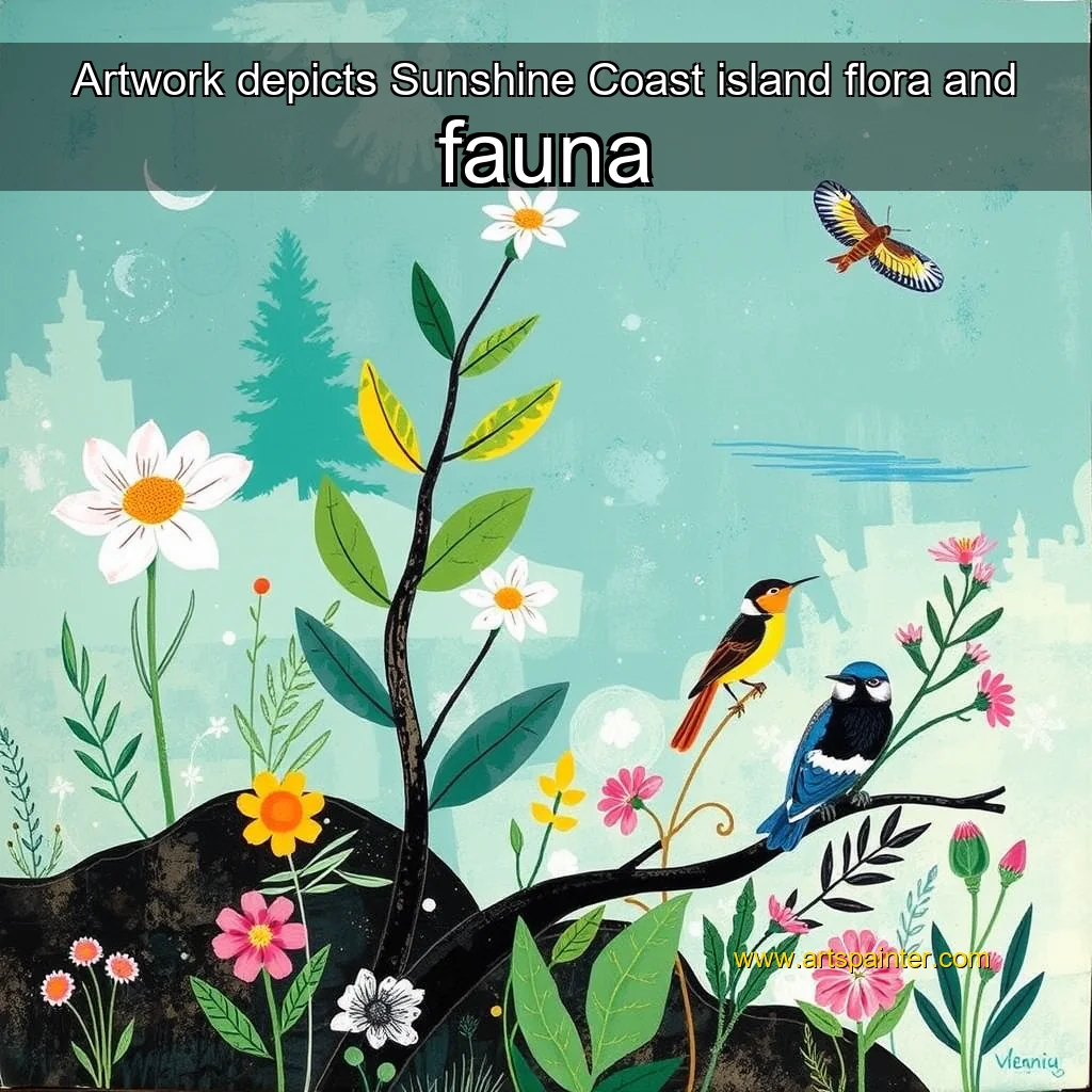 Read more about the article Artwork depicts Sunshine Coast island flora and fauna