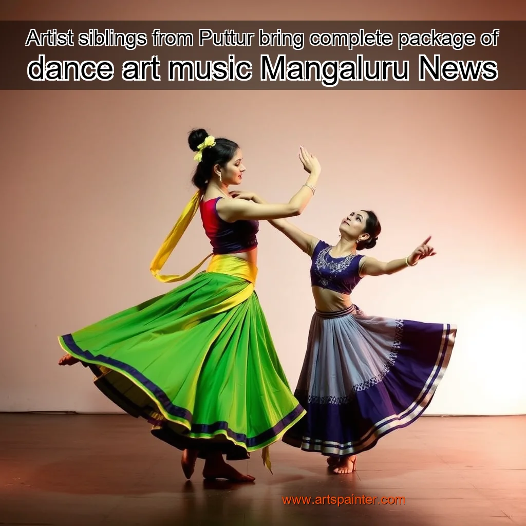 Artist siblings from Puttur bring complete package of dance  art  music  Mangaluru News