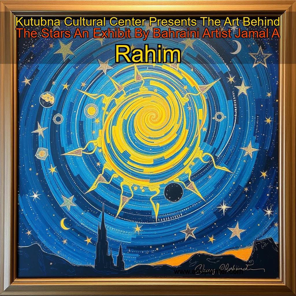 Read more about the article Kutubna Cultural Center Presents The Art Behind The Stars  An Exhibit By Bahraini Artist Jamal A  Rahim