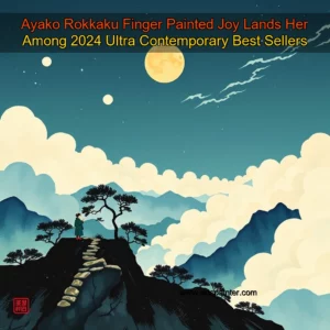 Artistic representation for Ayako Rokkaku Finger Painted Joy Lands Her Among 2024 Ultra Contemporary Best Sellers