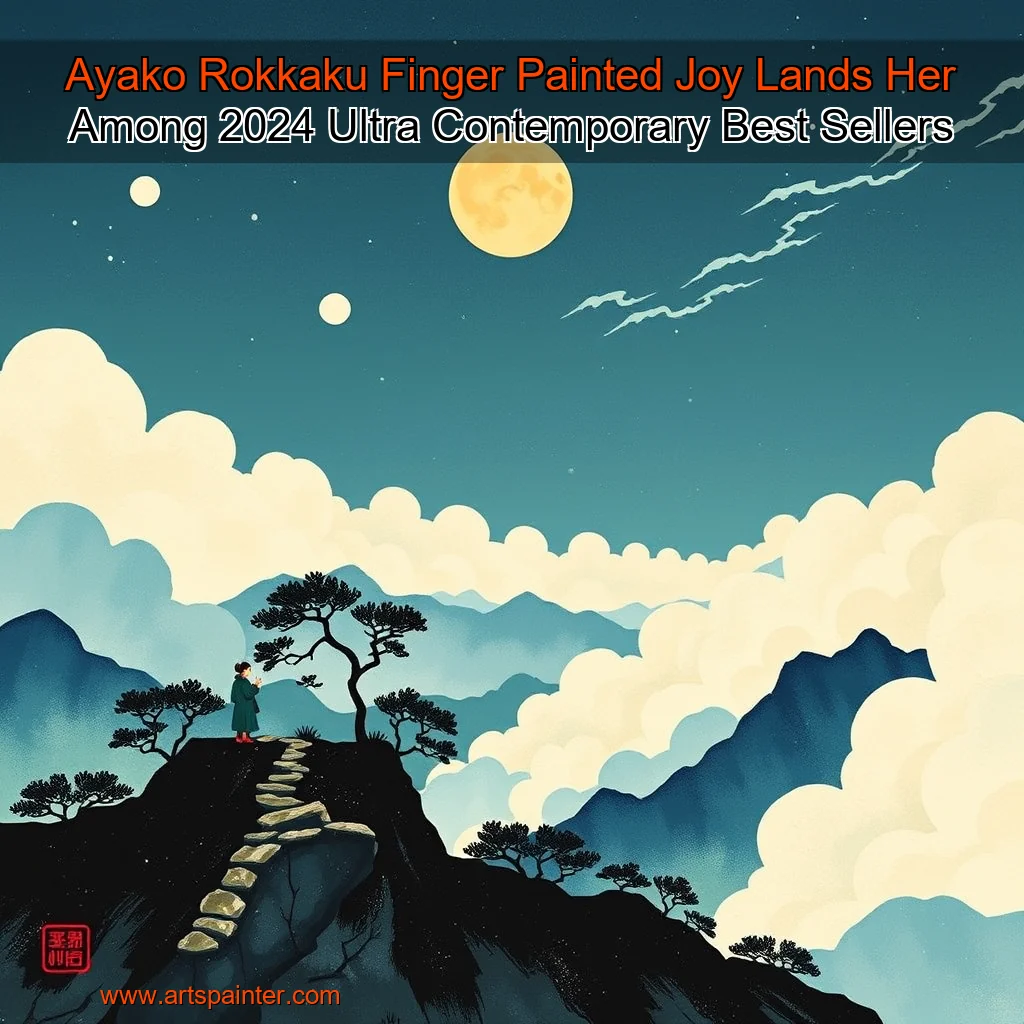 Read more about the article Ayako Rokkaku Finger  Painted Joy Lands Her Among 2024 Ultra  Contemporary Best  Sellers