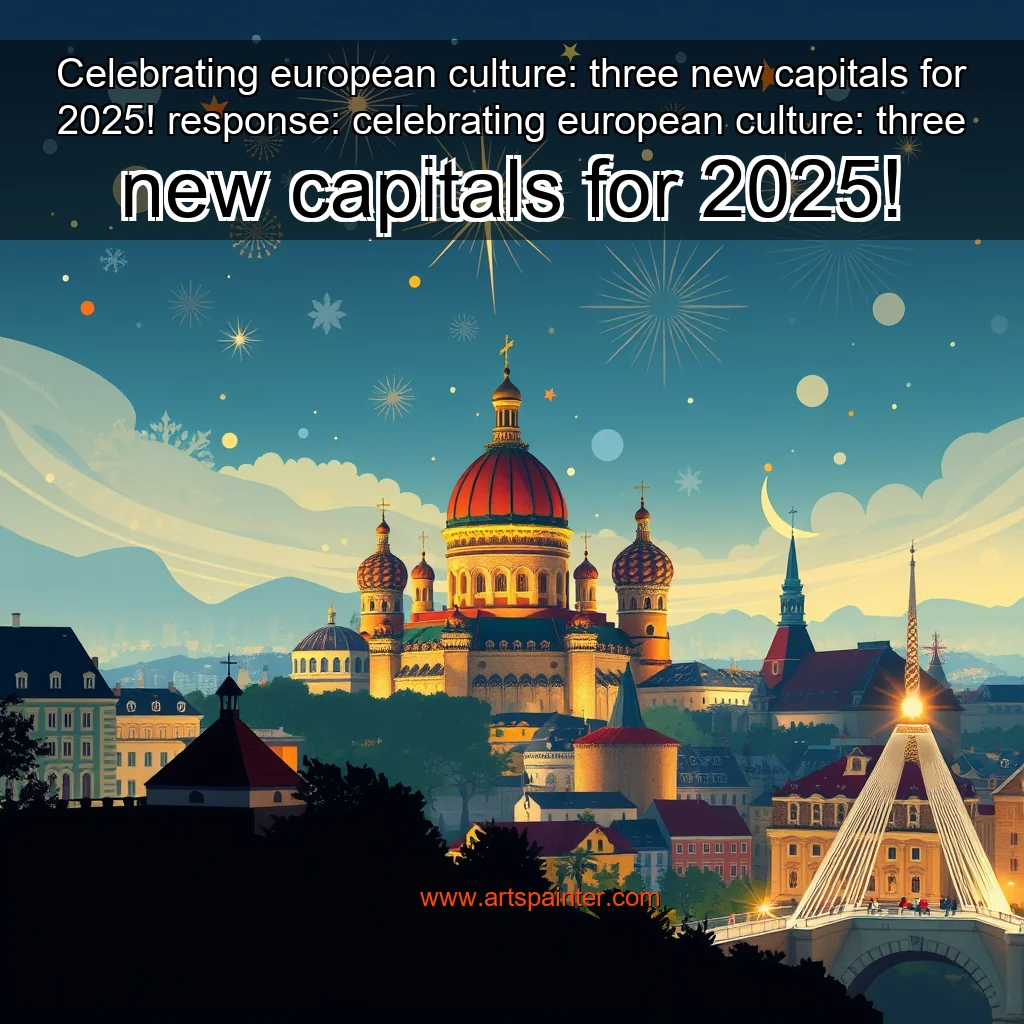 Read more about the article Celebrating european culture: three new capitals for 2025!


 response: celebrating european culture: three new capitals for 2025!