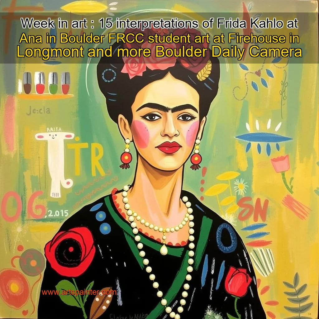 Read more about the article Week in art : 15 interpretations of Frida Kahlo at Ana in Boulder  FRCC student art at Firehouse in Longmont and more  Boulder Daily Camera