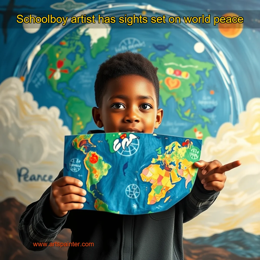 Read more about the article Schoolboy artist has sights set on world peace