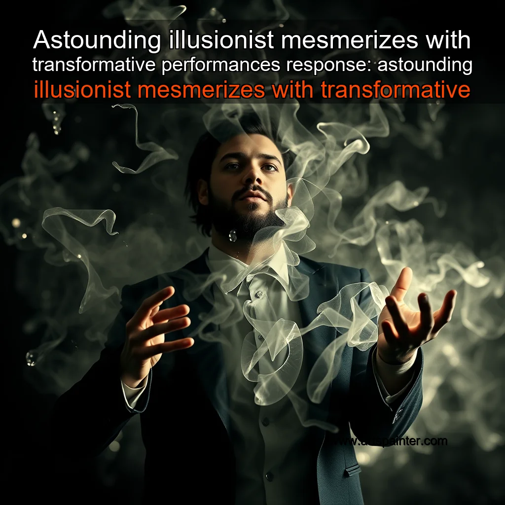 Astounding illusionist mesmerizes with transformative performances


 response: astounding illusionist mesmerizes with transformative performances.