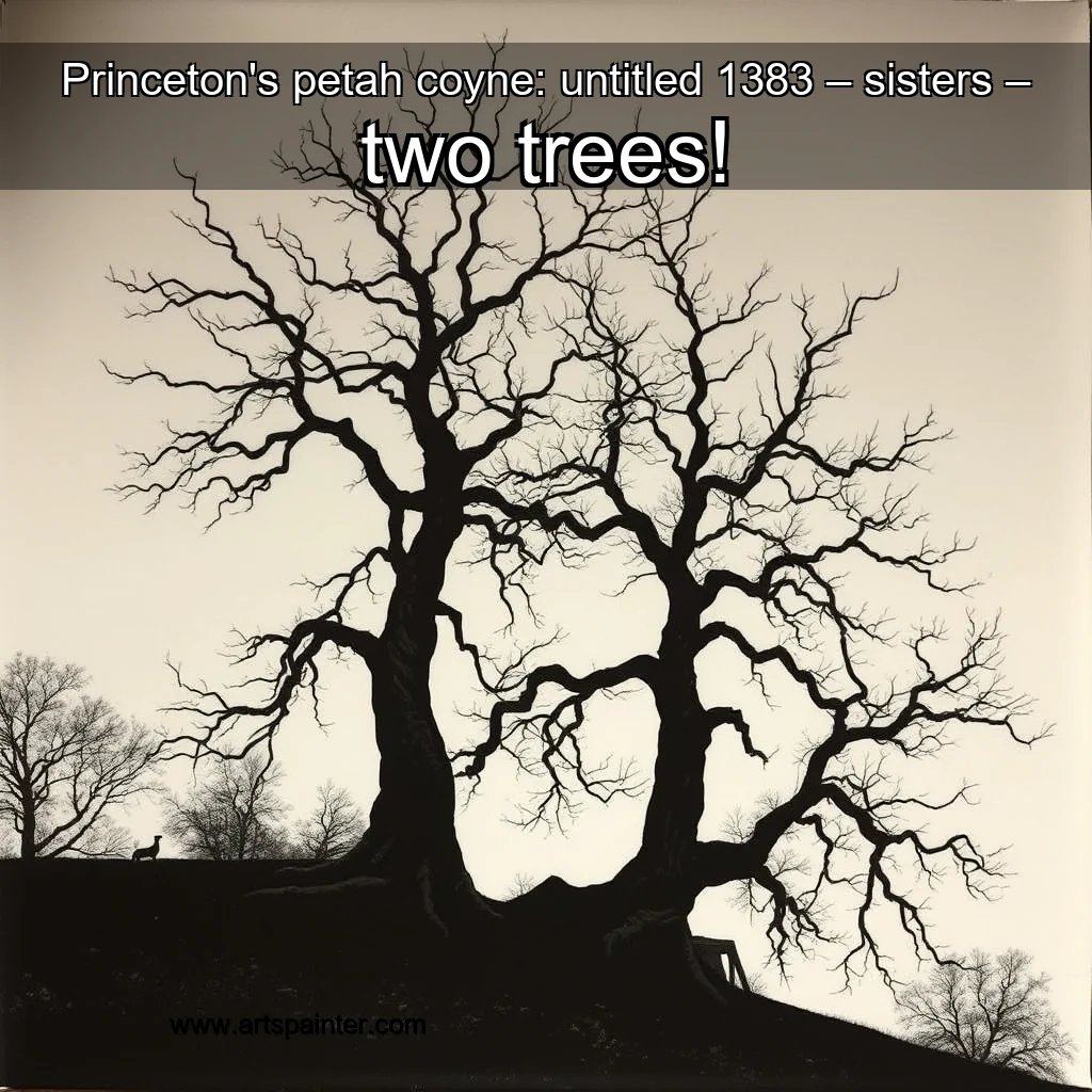 Read more about the article Princeton’s petah coyne: untitled 1383 – sisters – two trees!