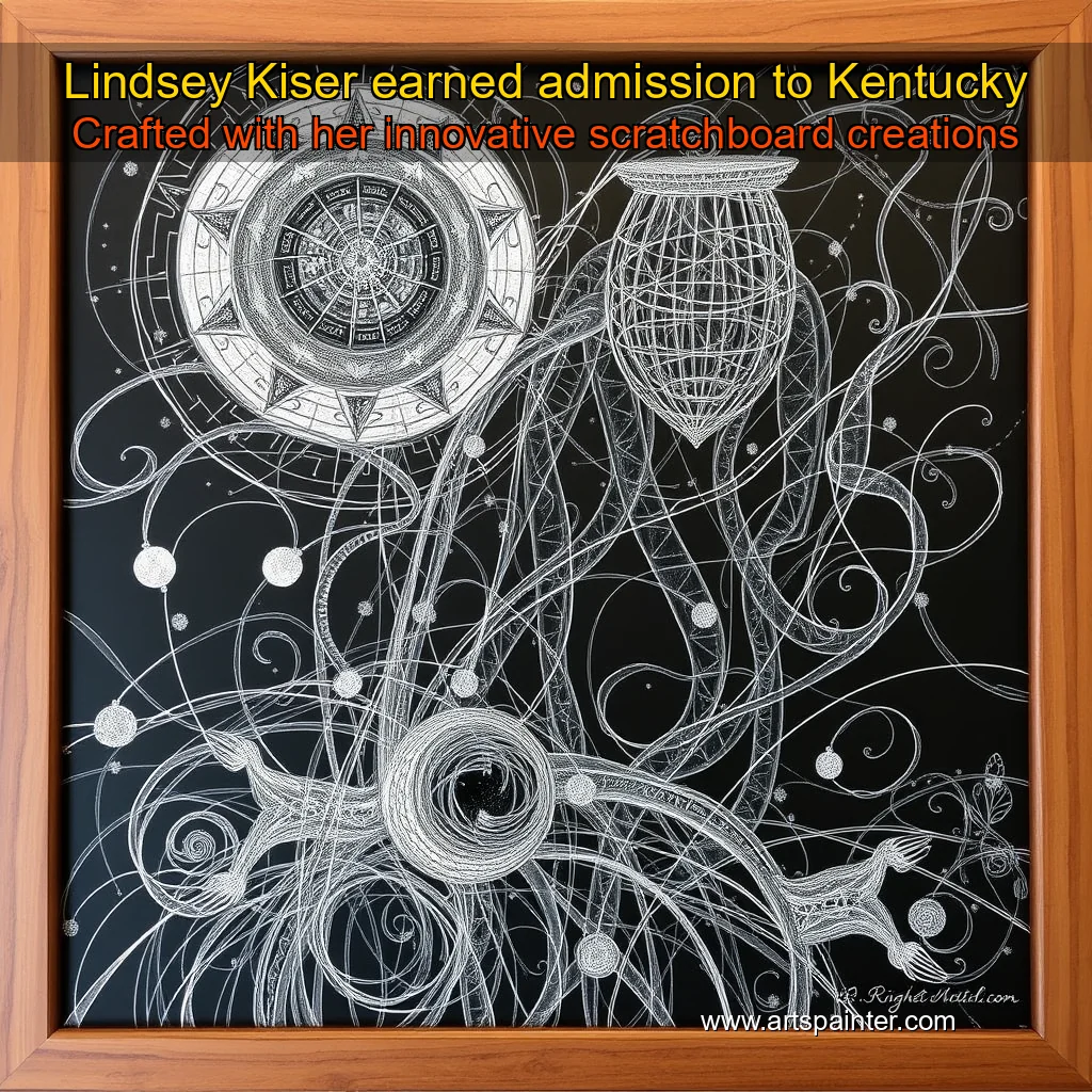 Read more about the article Lindsey Kiser earned admission to Kentucky Crafted with her innovative scratchboard creations