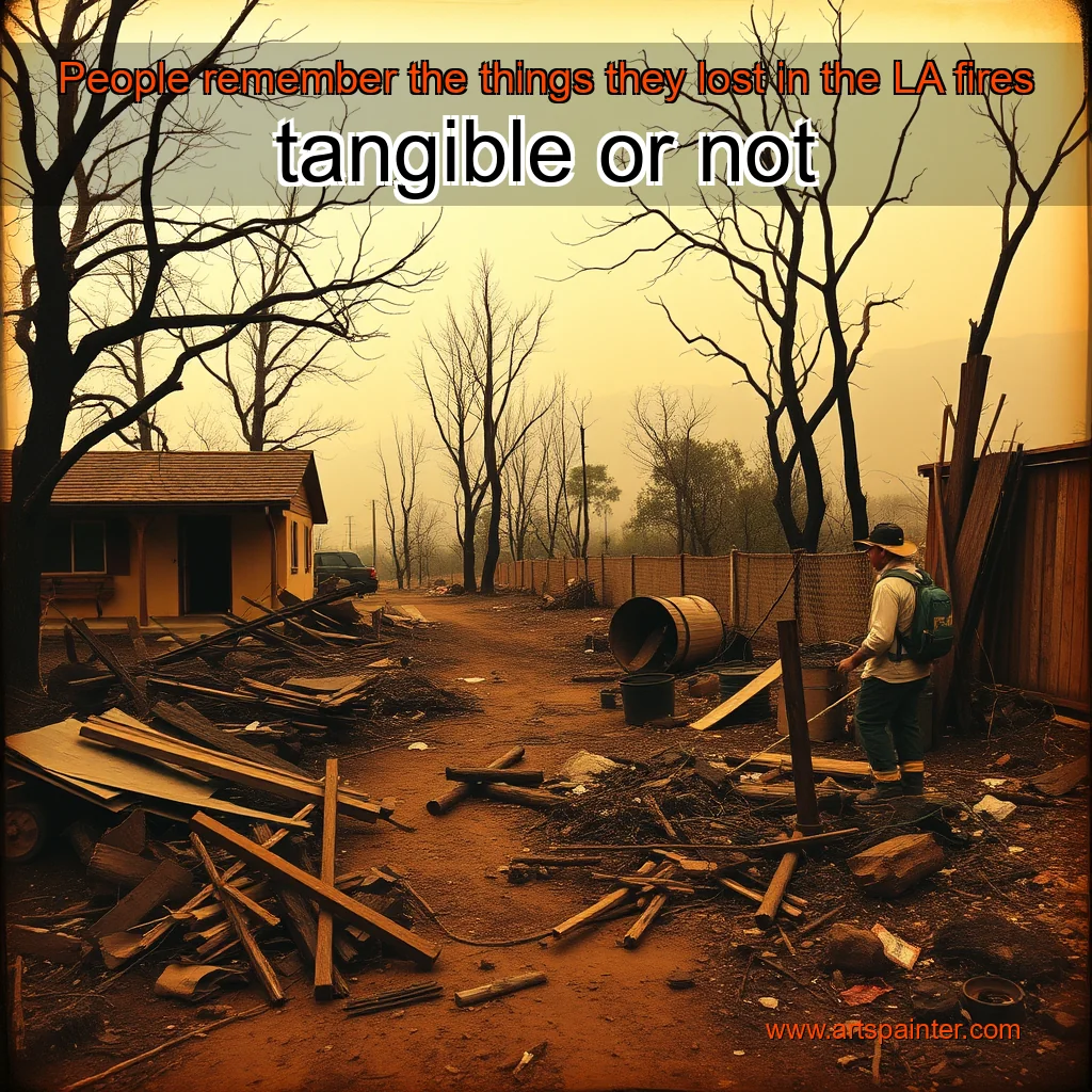 Read more about the article People remember the things they lost in the LA fires tangible or not