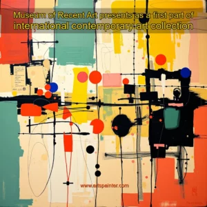Artistic representation for Museum of Recent Art presents as a first part of international contemporary art collection