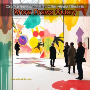 Artistic representation for Cancelation of Australian Artist Venice Biennale Show Draws Outcry