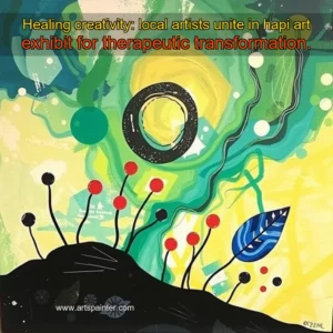 Artistic representation for Healing creativity: local artists unite in hapi art exhibit for therapeutic transformation.